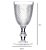TACA VINHO  DIAMOND TRANSP EM ACRILICO 400ML - KENYA - Imagem 3