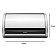 PORTA PAO INOX ESCOVADO MEDIO 17X31X26CM - BRABANTIA - Imagem 3