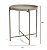 MESA EM REDONDA METAL MARROM 50CM - MART - Imagem 3