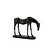 ESCULTURA CAVALO DECORATIVO EM RESINA BRONZE - 21cm - Imagem 1