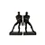 PORTA LIVROS EM RESINA HOMENS BRONZE 2 PCS - 14 cm - Imagem 1