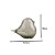 ESCULTURA PASSARO DECORATIVO EM VIDRO FUME - 10cm - Imagem 3