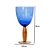CJ DE TACAS EM VIDRO AZUL E AMBAR 6PCS - 19cm - Imagem 4