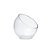 VASO DECORATIVO EM VIDRO TRANSPARENTE 18cm - Imagem 1