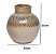 VASO CERAMICA BEGE COM DESENHOS FRACTAIS 15CM - Imagem 3