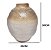 VASO CERAMICA BEGE E BRANCO 30,5cm - Imagem 3