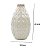 VASO EM CERAMICA BEGE DECORATIVO 17,5CM - Imagem 3