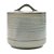 VASO CERAMICA LISTRADO ESVERDEADO 15cm - Imagem 1