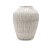 VASO CERAMICA BRANCO LISTRADO 18CM - Imagem 1