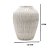VASO CERAMICA BRANCO LISTRADO 18CM - Imagem 2