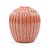 VASO CERAMICA ROSA LISTRADAS DECORATIVO 11CM - Imagem 1