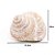 ESCULTURA CONCHA DECORATIVA EM RESINA BRANCA ESTAMPADA 10CM - Imagem 3