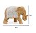 ESCULTURA DECORATIVA ELEFANTE RESINA ESTILO PALHA 11cm - Imagem 3