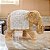 ESCULTURA DECORATIVA ELEFANTE RESINA ESTILO PALHA 19CM - Imagem 2