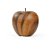 ESCULTURA DECORATIVO MACA CERAMICA ESTILO MADEIRA 12,5cm - Imagem 1