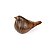 ESCULTURA DECORATIVO PASSARO CERAMICA ESTILO MADEIRA 16CM - Imagem 1