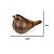 ESCULTURA DECORATIVO PASSARO CERAMICA ESTILO MADEIRA 16CM - Imagem 3