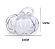 ESCULTURA DECORATIVA ABOBORA VIDRO TRANSPARENTE 16CM - Imagem 3