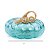 ESCULTURA DECORATIVA ABOBORA VIDRO TRANSPARENTE 21CM - Imagem 3