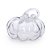 ESCULTURA DECORATIVA ABOBORA VIDRO TRANSPARENTE 21CM - Imagem 1