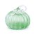 ESCULTURA DECORATIVA ABOBORA VIDRO VERDE 16CM - Imagem 1