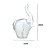 ESCULTURA DECORATIVA ELEFANTE VIDRO INCOLOR 28CM - Imagem 3