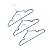 CJ 3 CABIDE INFANTIS DE METAL/PVC MINI FINESSE OIKOS AZUL - Imagem 1