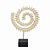ESCULTURA DECORATIVA ABSTRATA EM MDF E RESINA  - 41,5CM - Imagem 1