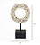ESCULTURA DECORATIVA EM MADEIRA BRANCO/MARROM/PRETO 32CM - Imagem 3