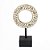 ESCULTURA DECORATIVA EM MADEIRA BRANCO/MARROM/PRETO 32CM - Imagem 1