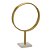 ESCULTURA CIRCULO DECORATIVA EM ALUMINIO BRANCO/DOURADO 44cm - Imagem 1
