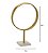 ESCULTURA CIRCULO DECORATIVA EM ALUMINIO BRANCO/DOURADO 44cm - Imagem 3