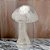 ESCULTURA COGUMELO DECORATIVO EM ALUMINIO PRATA - 20cm - Imagem 2