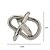 ESCULTURA DECORATIVA ATOMO EM METAL PRATA - 8,5CM - Imagem 3