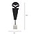 ESCULTURA DECORATIVA MASCARA EM METAL/MARMORE BR/PRET 50,5cm - Imagem 3