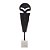 ESCULTURA DECORATIVA MASCARA EM METAL/MARMORE BR/PRET 50,5cm - Imagem 1