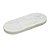 BANDEJA DECORATIVA EM MARMORE BRANCO E CINZA - 22,5CM - Imagem 1