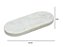 BANDEJA DECORATIVA EM MARMORE BRANCO E CINZA - 29,5CM - Imagem 3
