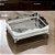 BANDEJA DECORATIVA RETANGULAR EM METAL NA COR PRATA 33x10cm - Imagem 2
