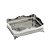 BANDEJA DECORATIVA RETANGULAR EM METAL NA COR PRATA 33x10cm - Imagem 1