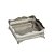 BANDEJA QUADRADA DECORATIVA EM METAL NA COR PRATA 9x24,5cm - Imagem 1