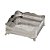 BANDEJA DECORATIVA QUADRADA EM METAL NA COR PRATA 9x24,5cm - Imagem 1