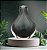 VASO DECORATIVO EM VIDRO NA COR FUME - 14CM - Imagem 2