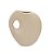 VASO DECORATIVO ORGANICO EM CERAMICA NA COR CREME - 25,5cm - Imagem 1