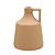 VASO DECORATIVO C/ALÇA EM CERAMICA NA COR BEGE - 21CM - Imagem 1