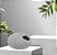 VASO DECOR ORGANICO EM CERAMICA BRANCO E CINZA - 10x30cm - Imagem 2