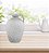 VASO JARRO DECORATIVO EM CERAMICA BRANCO E CINZA - 28cm - Imagem 2