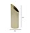 VASO DECORATIVO EM ACO INOX NA COR DOURADO - 23,5cm - Imagem 3