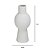 VASO DECORATIVO EM CERAMICA RISCATO NA COR BRANCO - 31cm - Imagem 3
