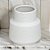 VASO DECORATIVO EM CERAMICA NA COR BRANCO - 16CM - Imagem 2
